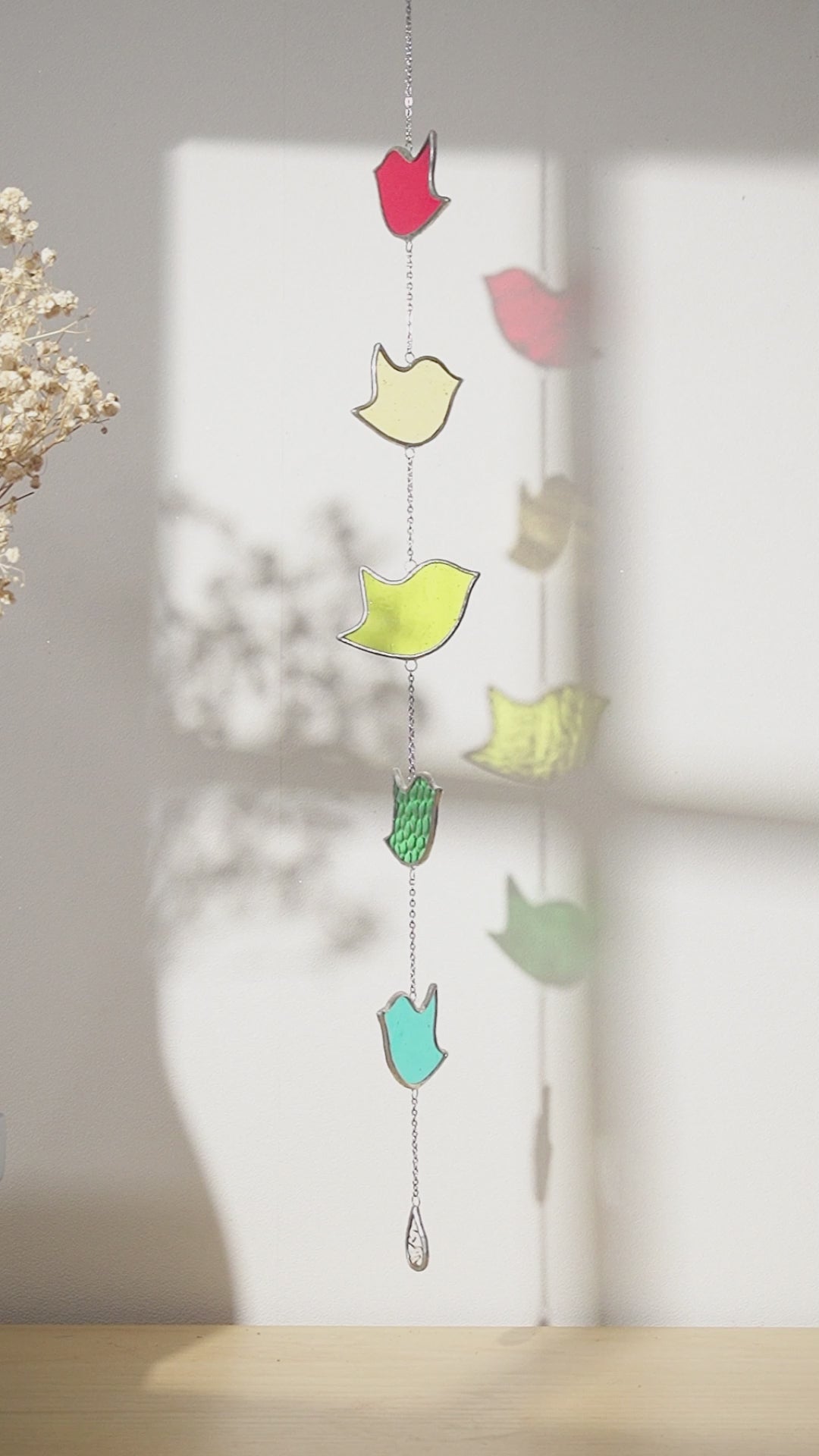 Bird Suncatcher Stained Glass, Stained glass wall art Q20