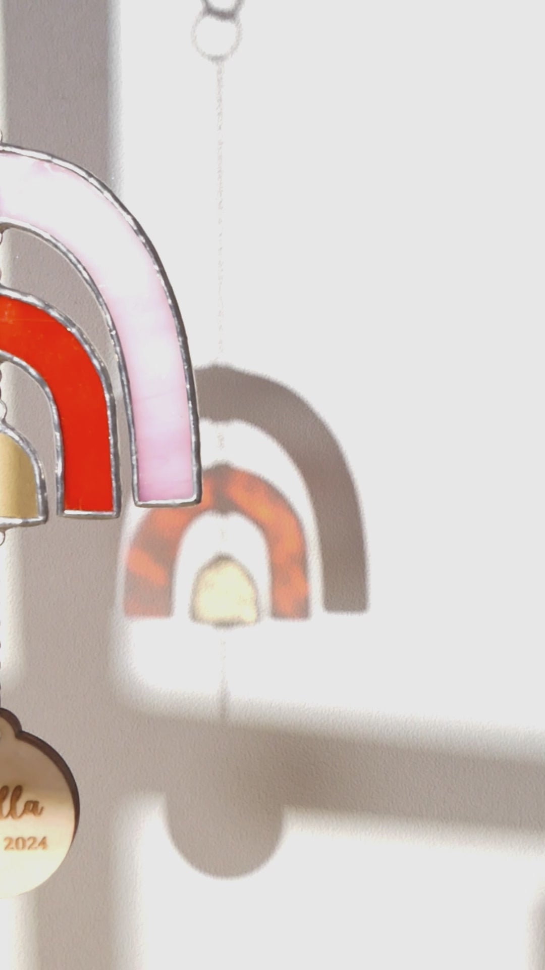 Personalized Rainbow Pet Memorial Suncatcher, Pet memorial F32