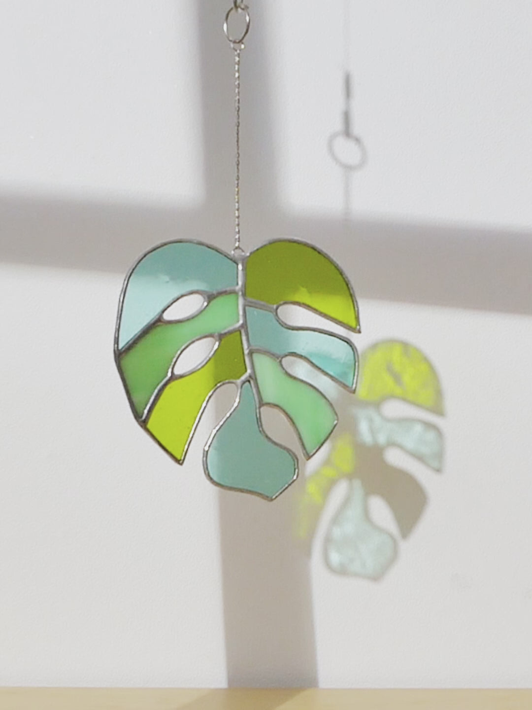 Monstera Leaf Stained Glass for Decorative glass windows F56